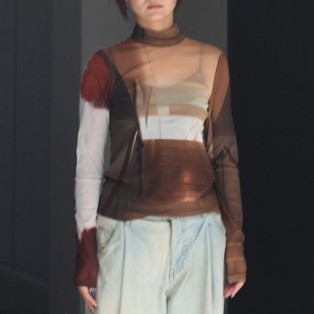 YOHEI OHNO - 【残り一点】Graphic Mesh Tops | ACRMTSM ONLINE