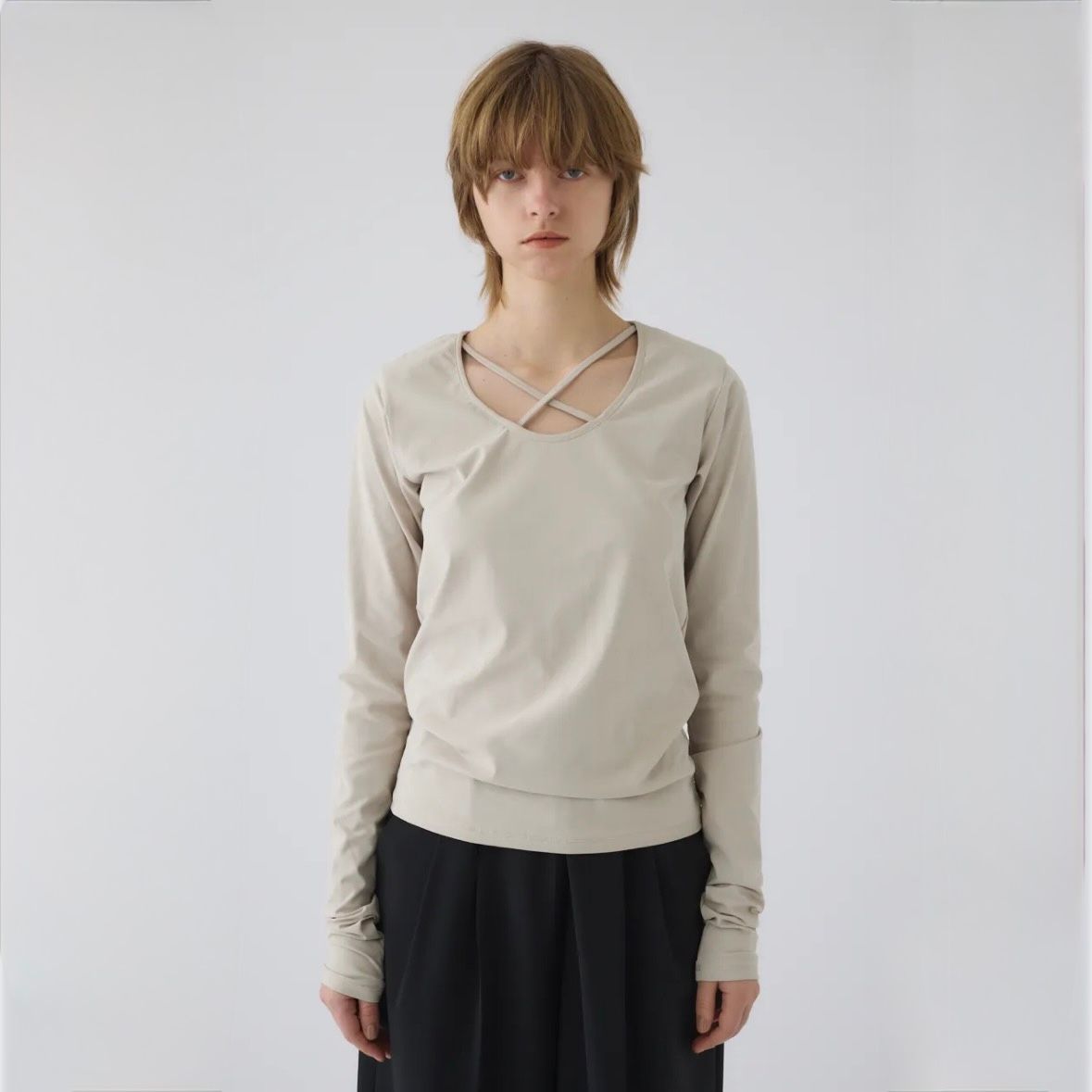 【残り一点】Cross Strap Skin Tops