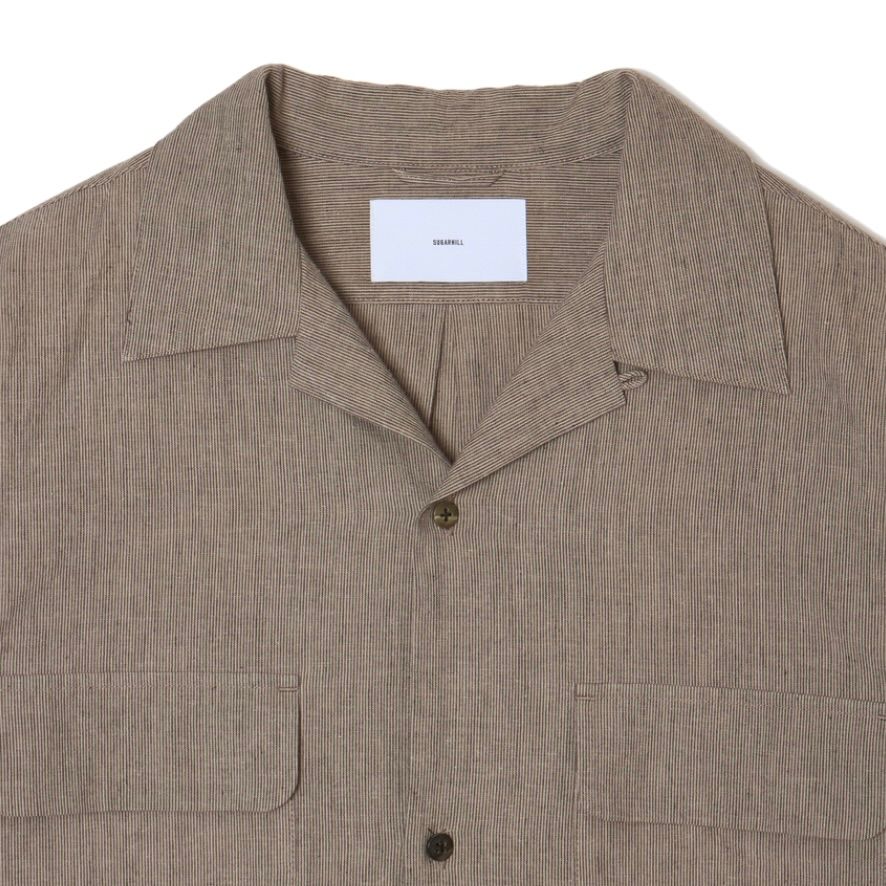 【残り一点】Linen Open Collor Shirt