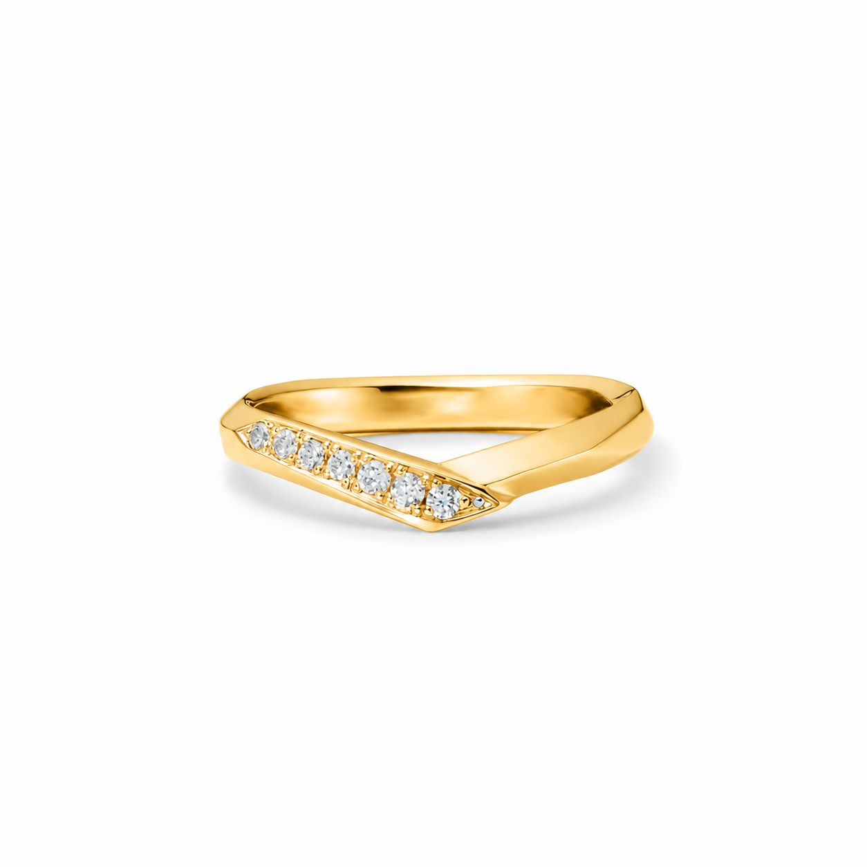 【お取り寄せ注文可能】Hold Ring W / Dia(K18 YELLOW GOLD)