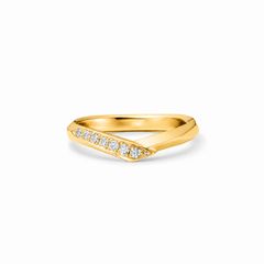 【お取り寄せ注文可能】Hold Ring W / Dia(K18 YELLOW GOLD)