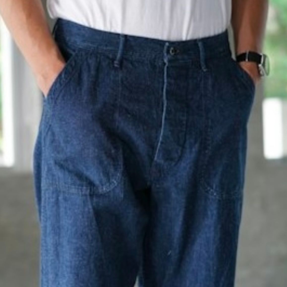 【再販売通知受付可能】U.S NAVY Utility Denim Pants