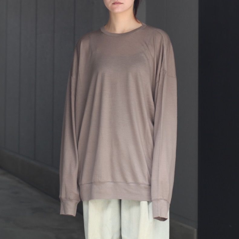 【残り一点】オーバーサイズリラックスウールL/S TEE