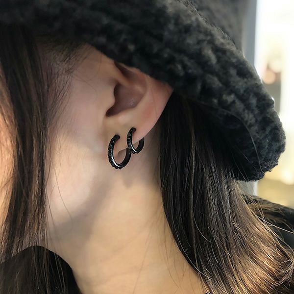 【残り一点】Multiple Studs Pierce(BLACK)