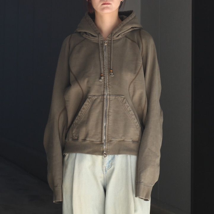【残りわずか】Paneled Zip Up Hoodie