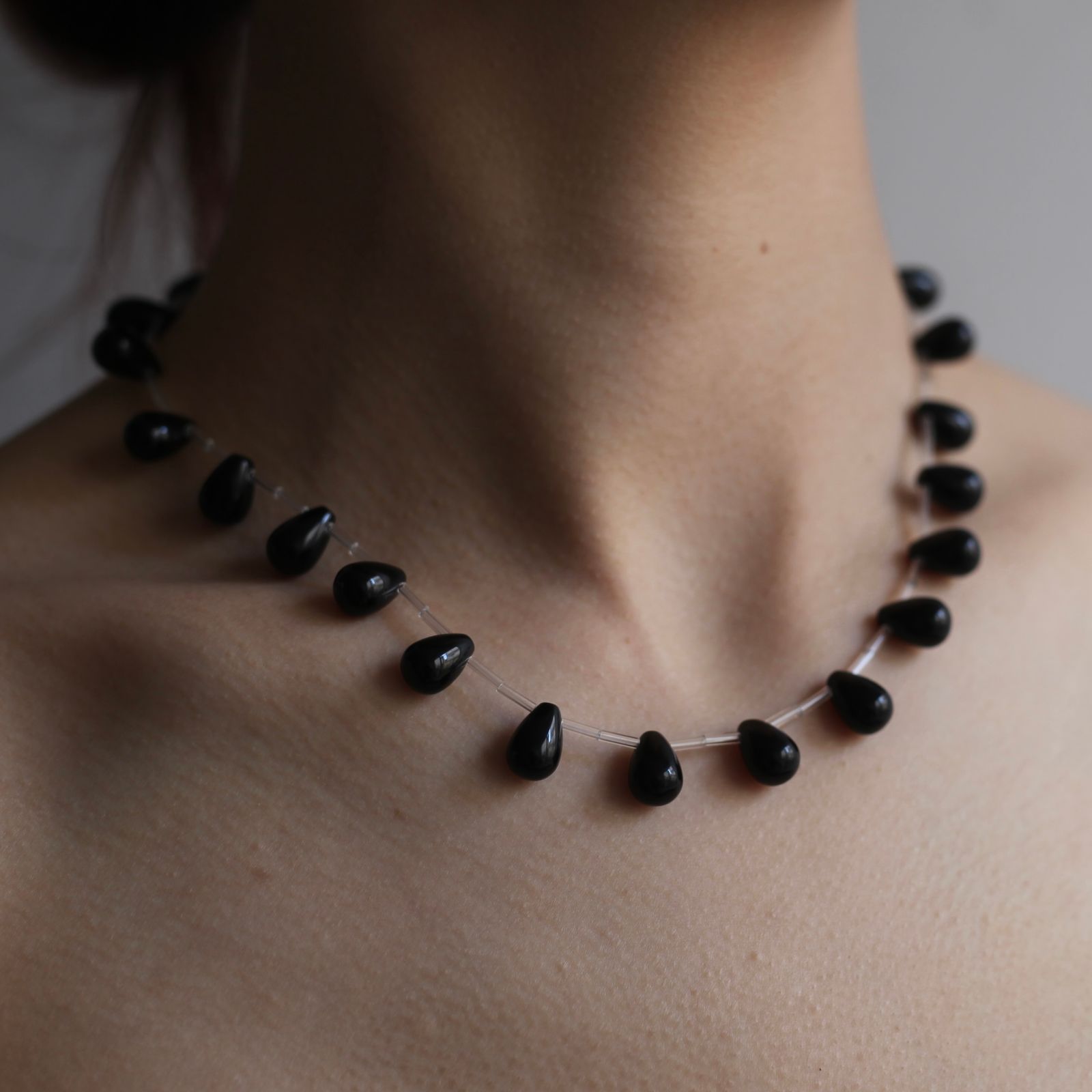 【残り一点】Onyx Drop Necklace