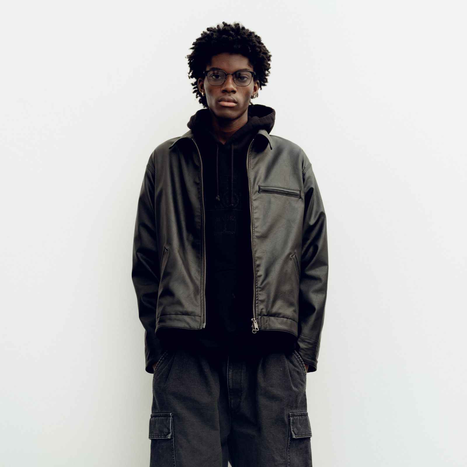 【残り一点】Black Work Zip Jacket