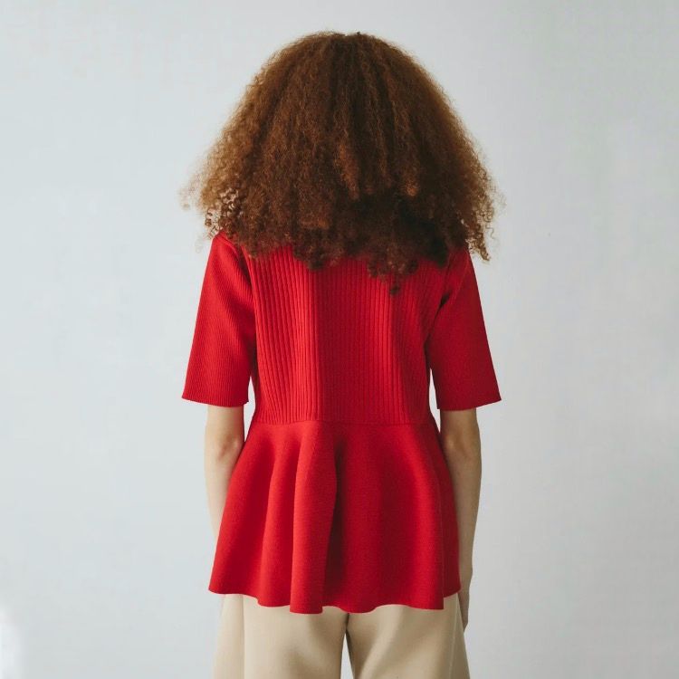 【残り一点】Flare Hem Knit Tops