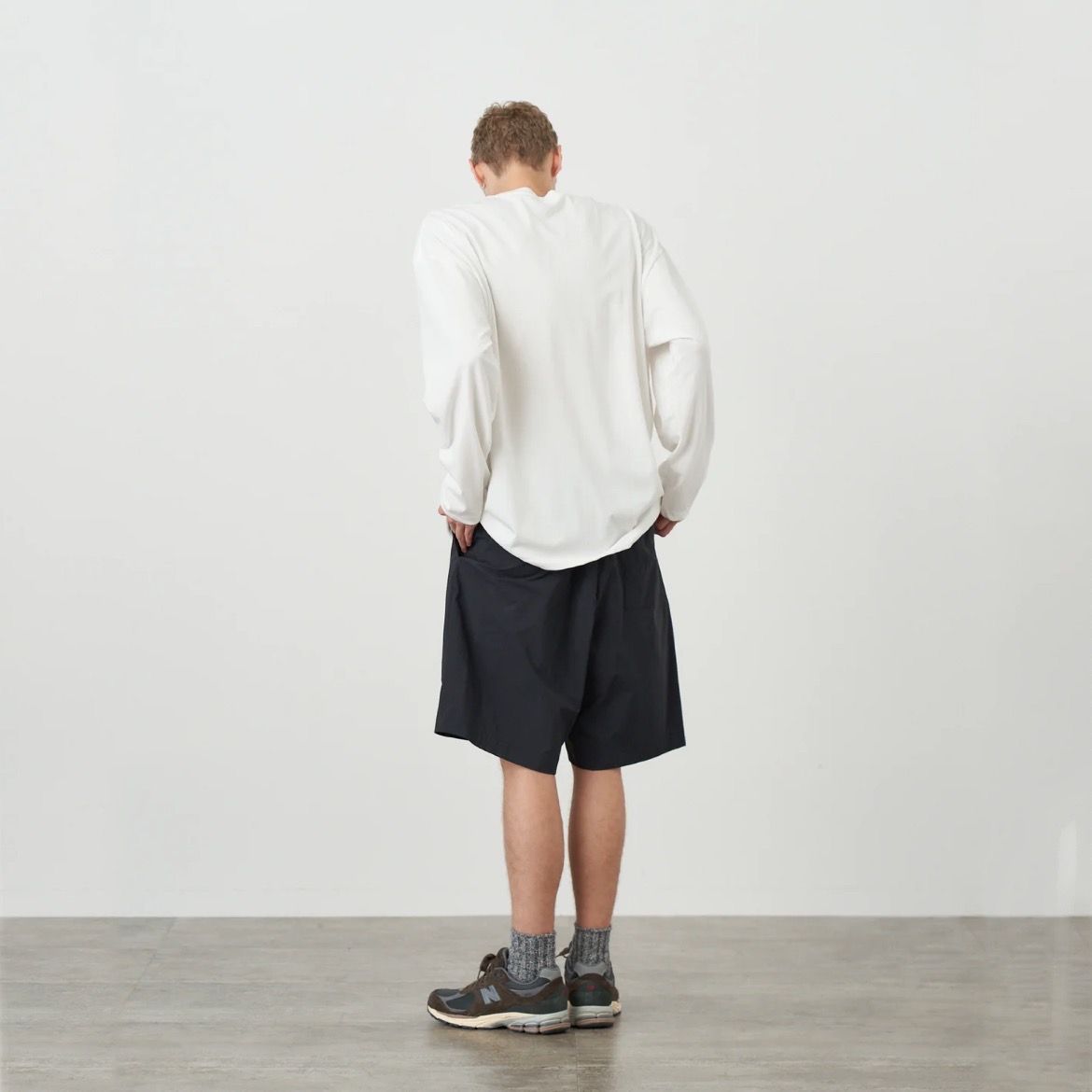 ATON - 【残り一点】Travel Nylon Wide Easy Shorts | ACRMTSM ONLINE