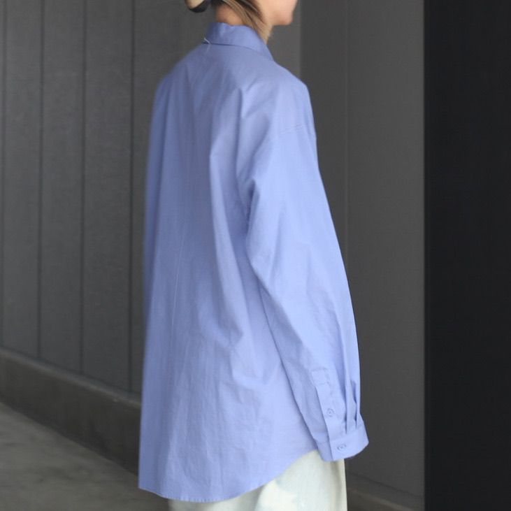 ATON - 【残り一点】Shrink Broad Oversized Shirt | ACRMTSM