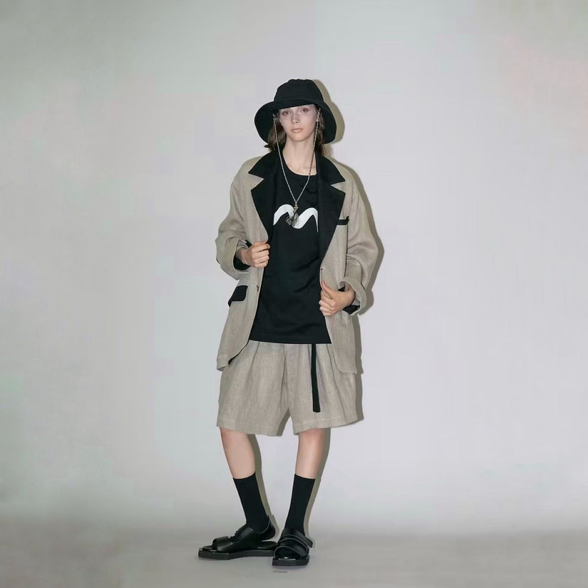 【残り一点】セミウェットリネンシングルジャケット