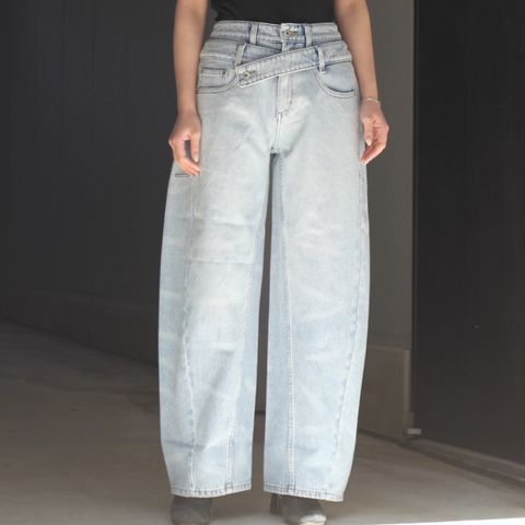 【残り一点】Double Waist Denim Trousers