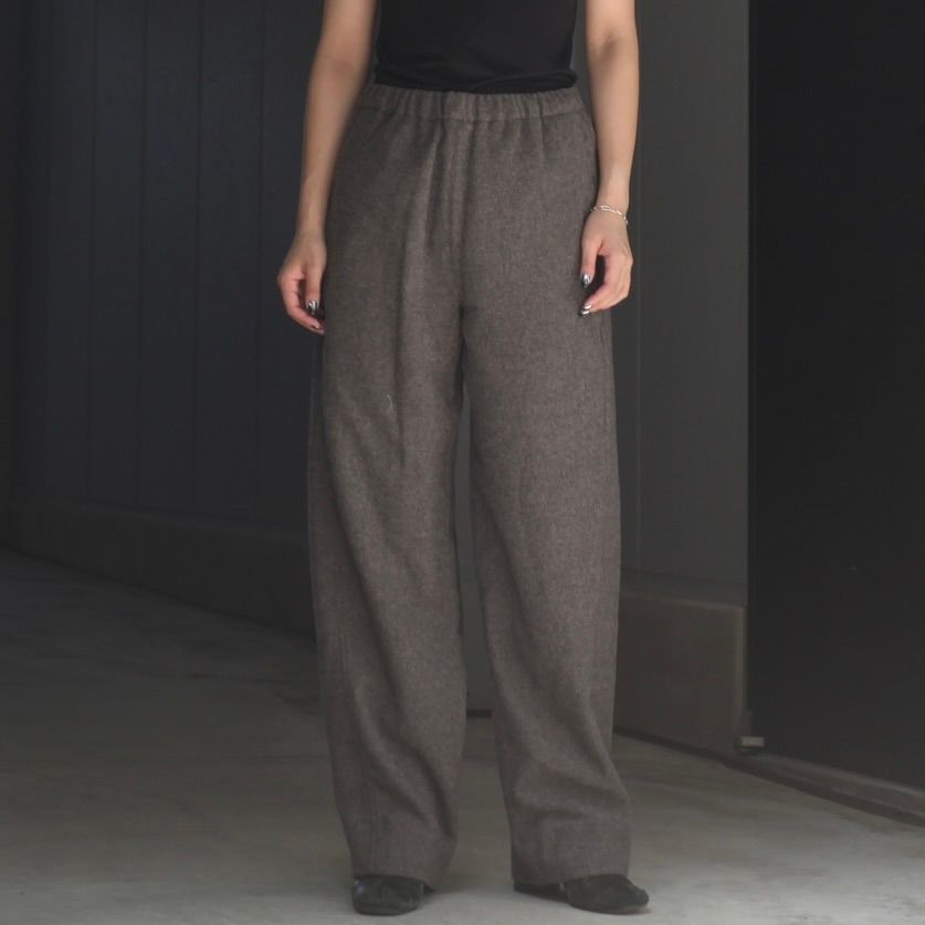 【残り一点】Wool/Cashmere Fleece Easy Twist Trousers