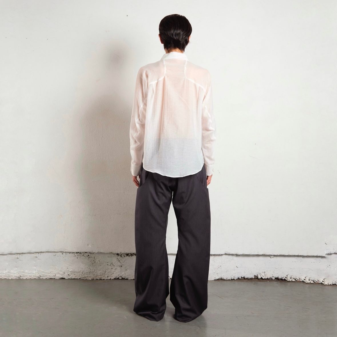 【残り一点】Semi Sheer French Seam Shirt