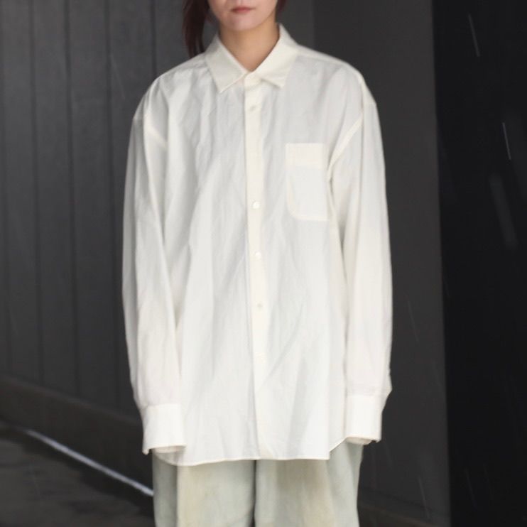 【残り一点】Regular Collar Shirt(MAX HIGH COUNT TYPEWRITER)