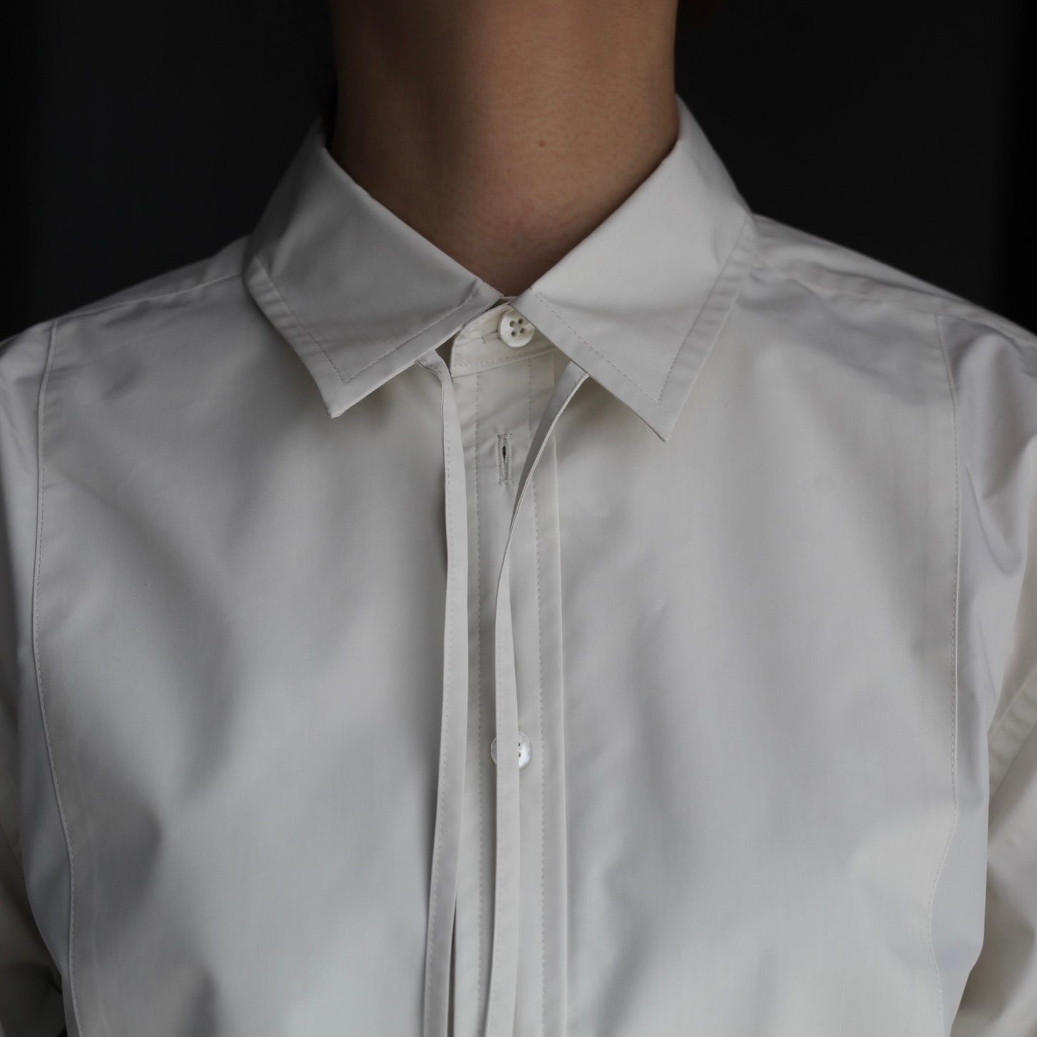 【残り一点】Ribbon Collar Shirts
