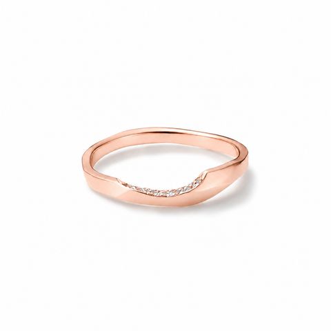 【お取り寄せ注文可能】Chip Ring S W /Dia(K18 PINK GOLD)