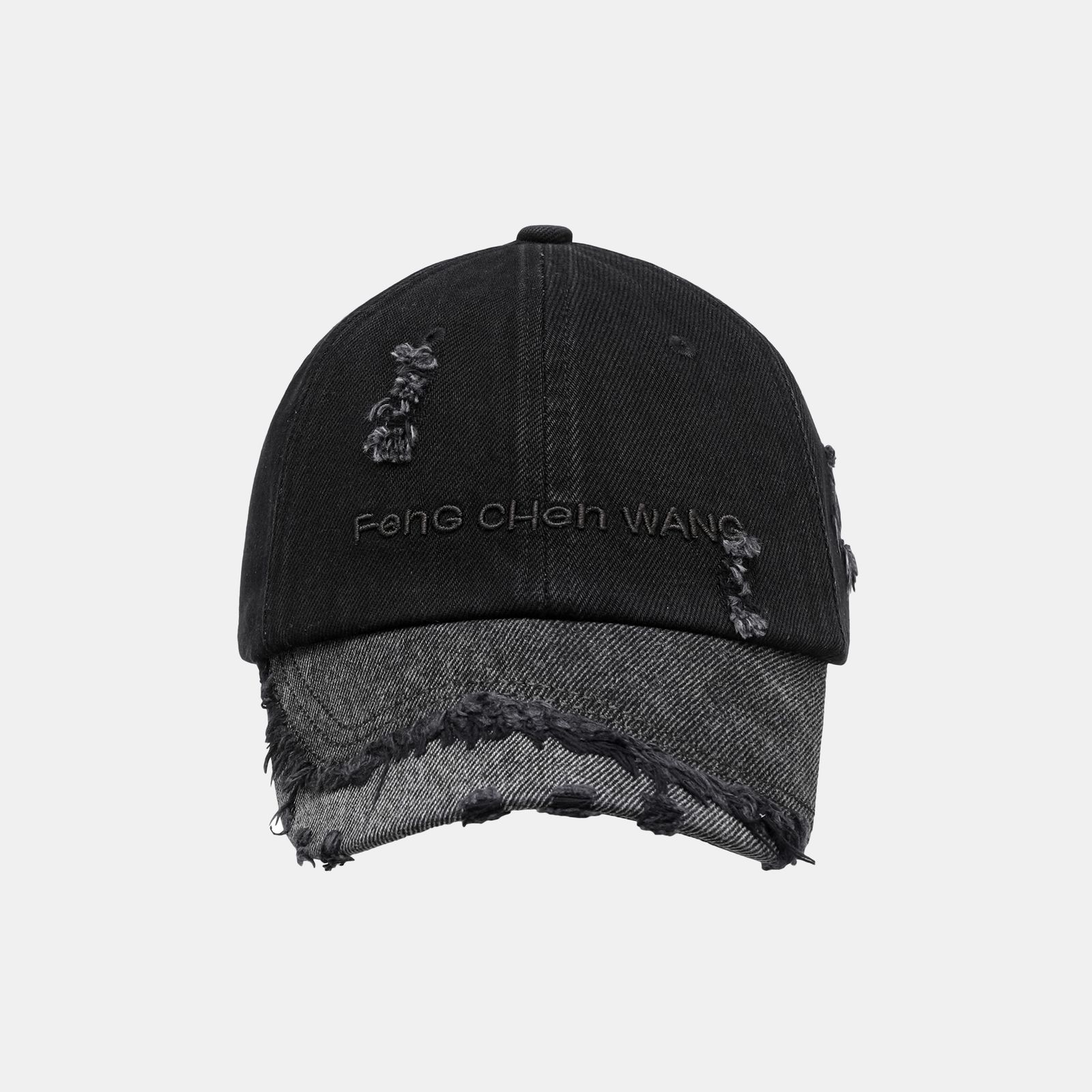 【残り一点】Washed Denim Cap with Embroidery