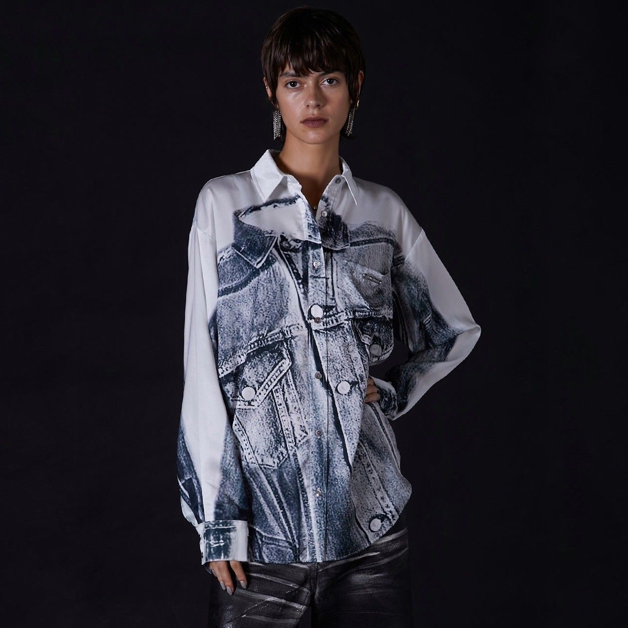 PRANK PROJECT - 【残り一点】Denim Printed Shirt | ACRMTSM ONLINE STORE