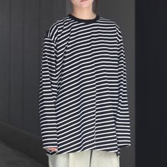 【残り一点】オーバーサイズボーダーL/S Tee