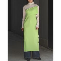 【残り一点】Spiral Wave Long Sleeve Dress High Neck Type