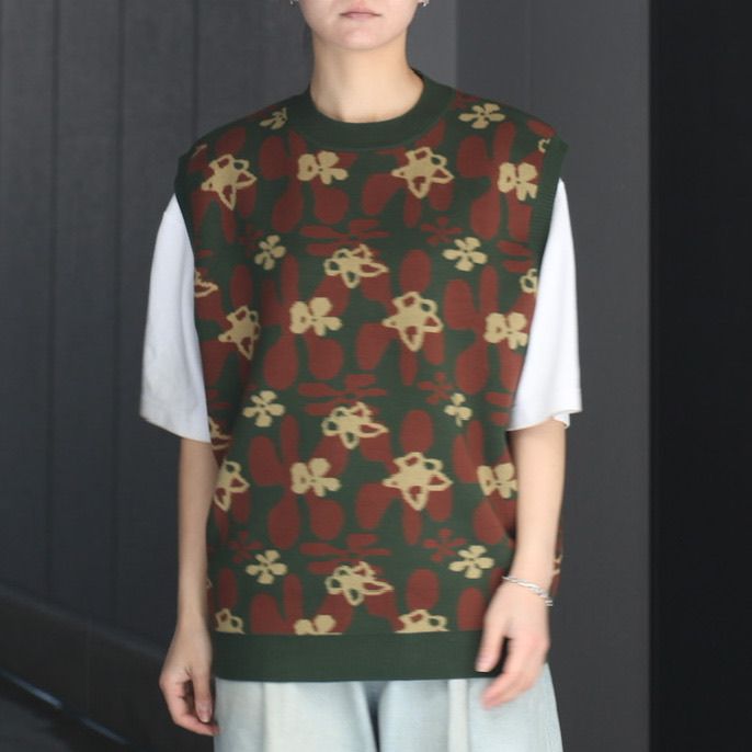 TTT MSW - 【残り一点】Flower Camo Knit Vest | ACRMTSM ONLINE STORE