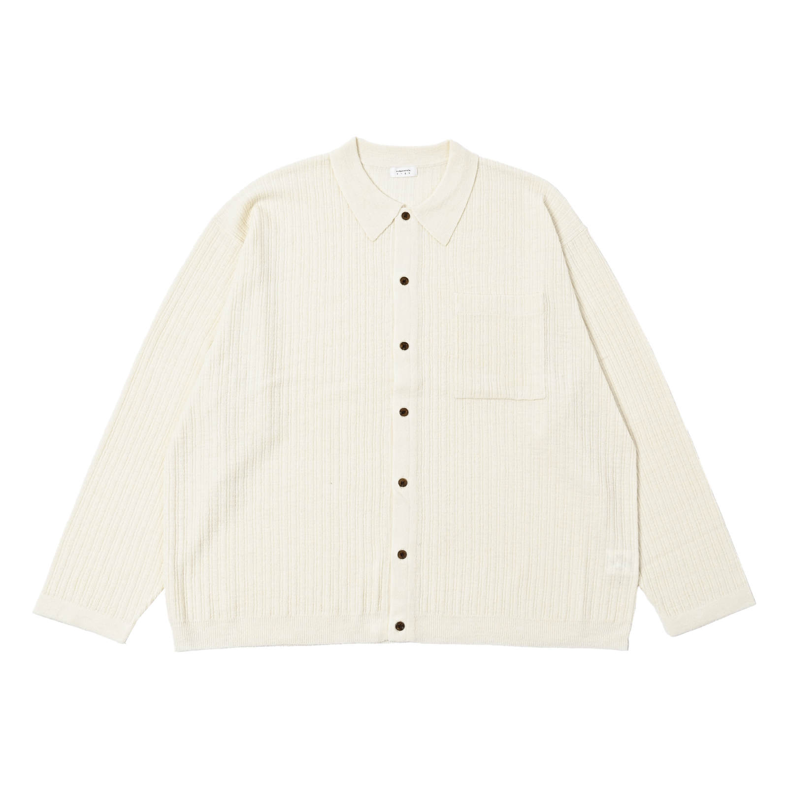 【残り一点】Rib Pattern Kint Shirt