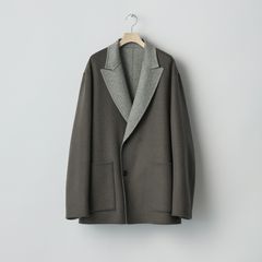 【残り一点】Wool/Cashmere Reversible Peak Lapel Jacket