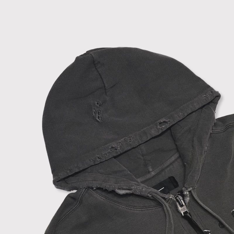 【残り一点】Bootleg Zip Up Hoodie With Damaged(SHINE)