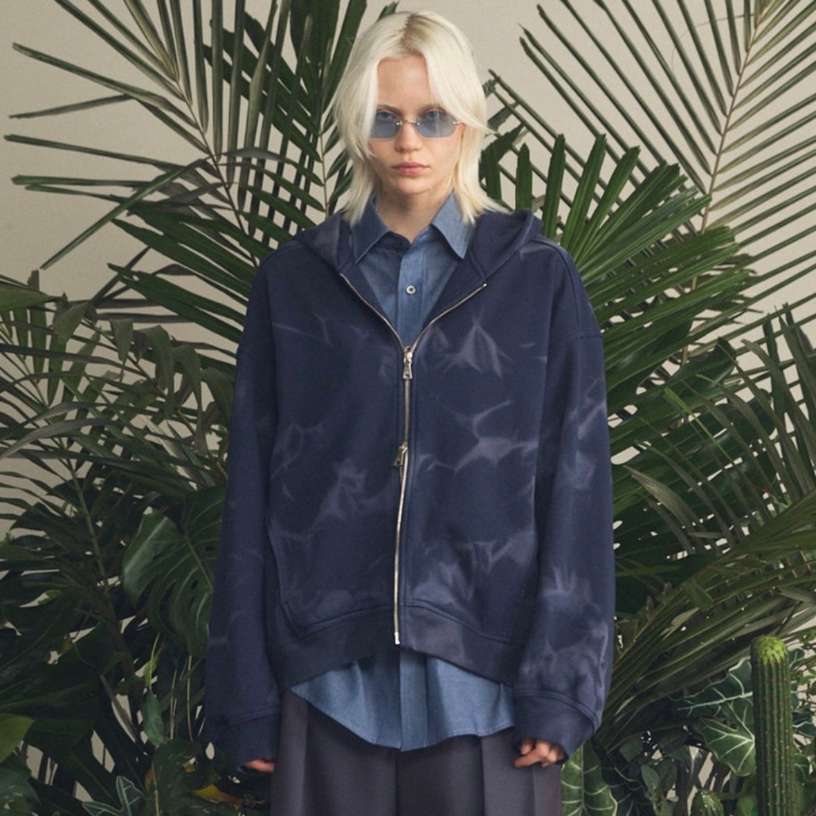 【残り一点】Sun-fade Prime-Over Sweat Zip Hoodie