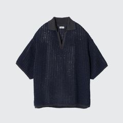 【残り一点】Mesh Knit Skipper Polo Shirt