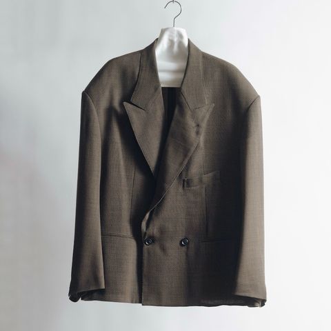 【残り一点】Round Big Shoulder Wool Serge Jacket