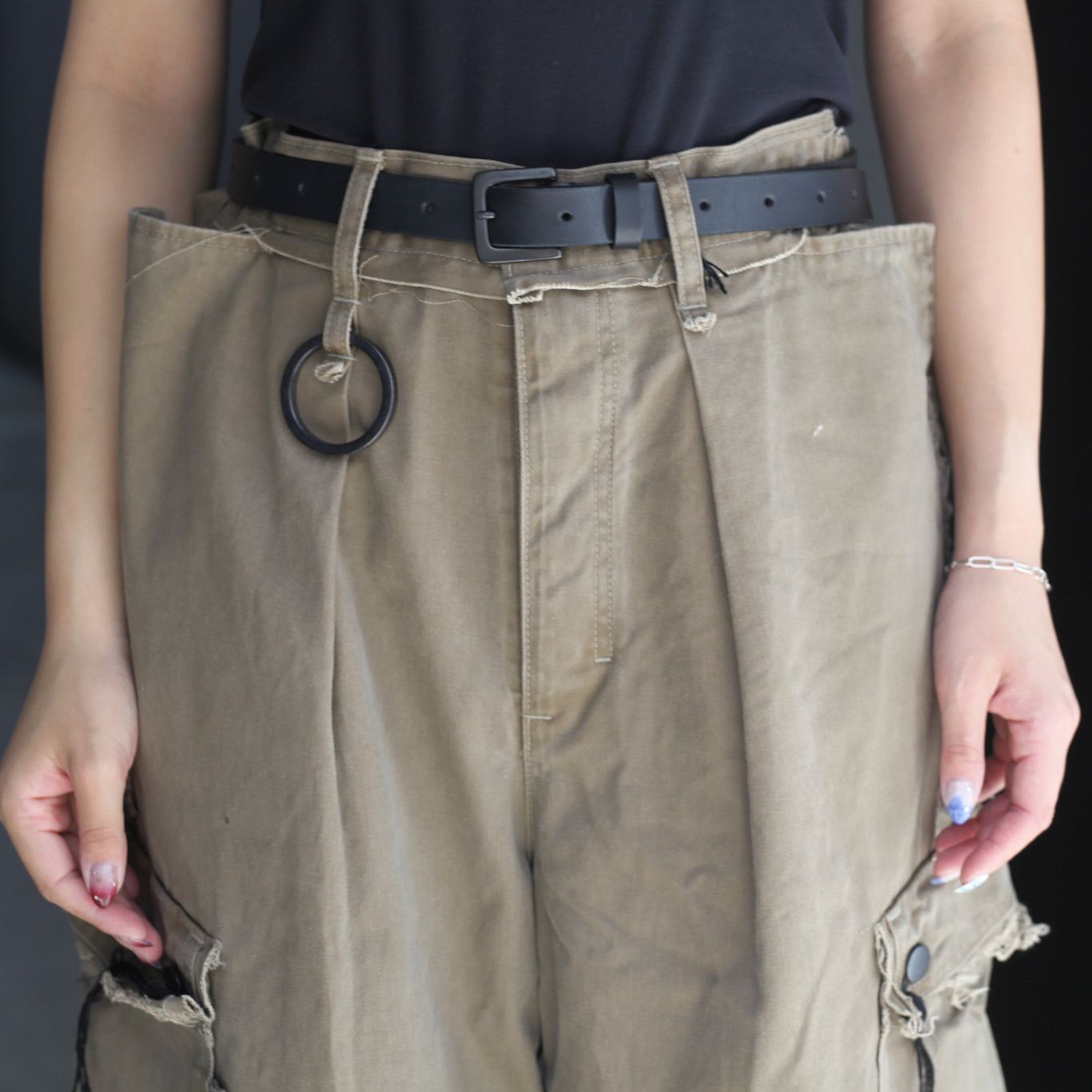 【残り一点】Slash Seam Twist Cargo Pants(AGED TWILL)
