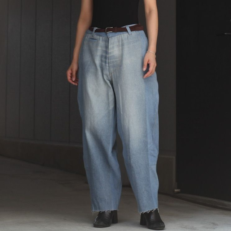 【残り一点】Reconstructed Super Baggy Slacks Denim_2(M)