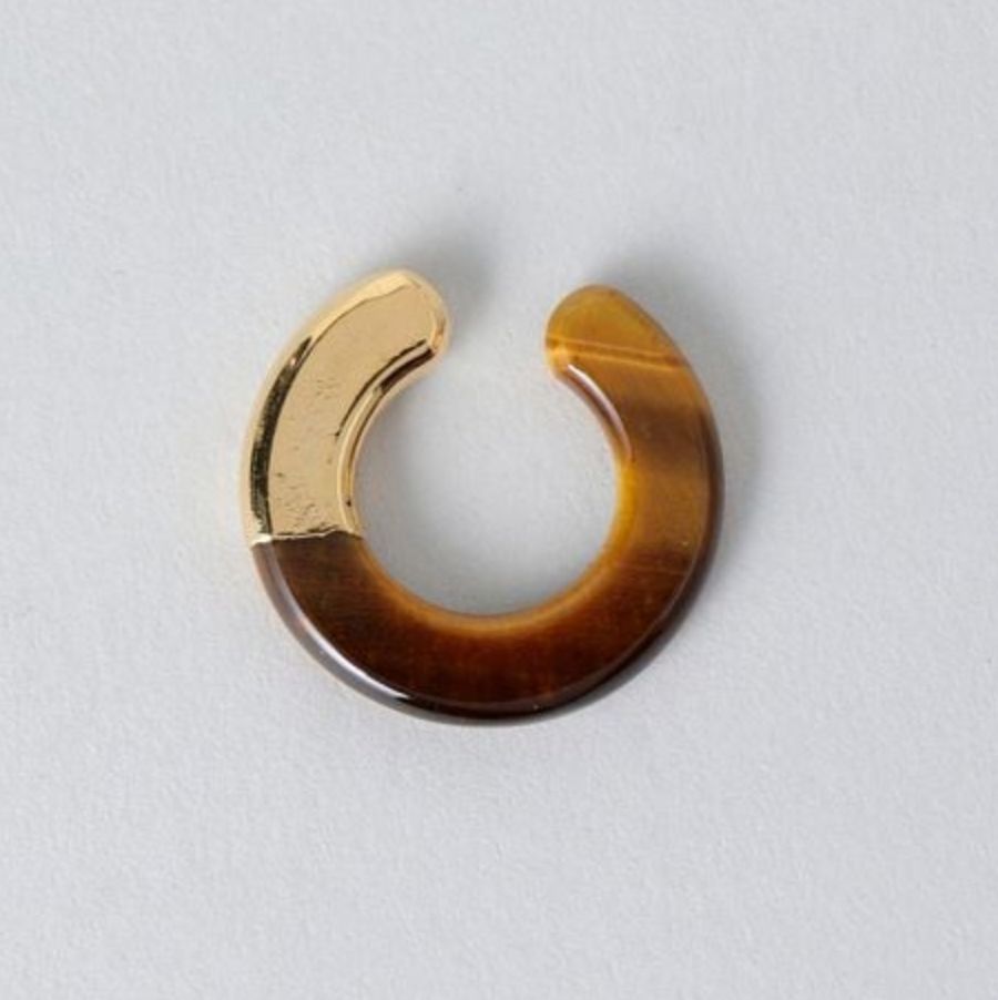 【残り一点】Ukishima Tiger Eye Ear Cuff(片耳用）