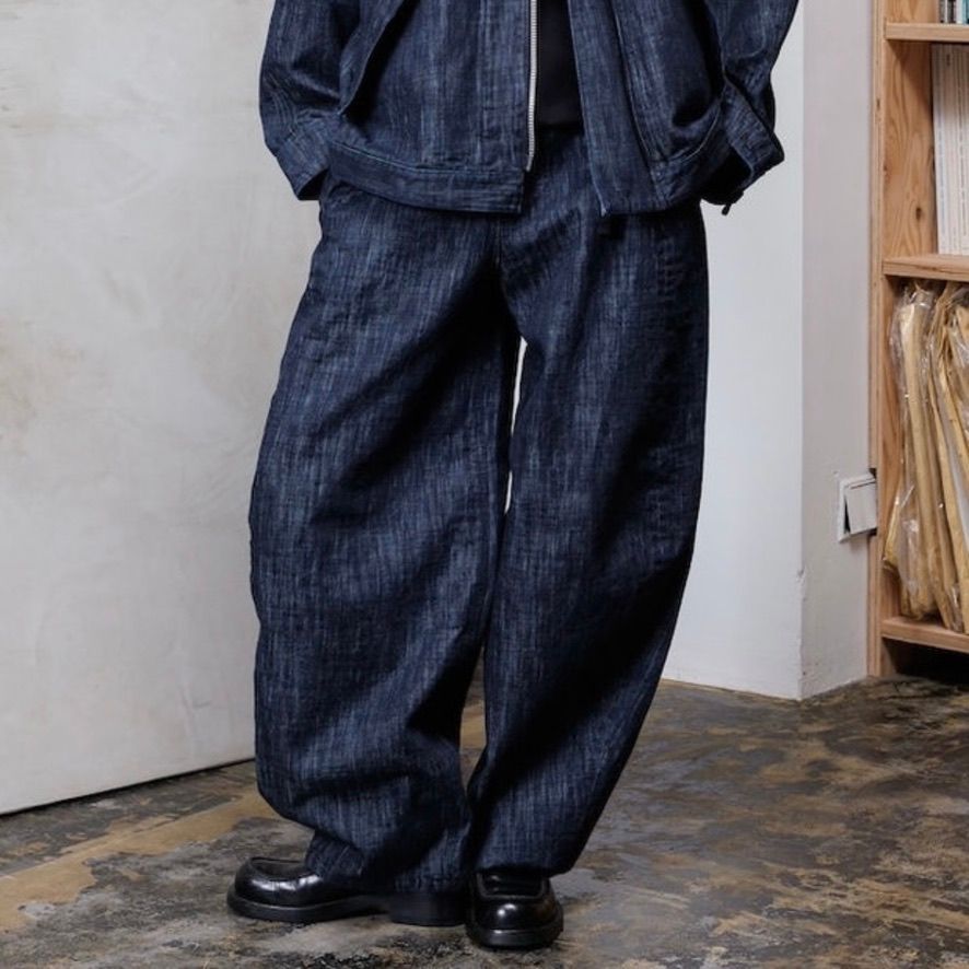 【残り一点】ウォッシュドデニムワイドパンツ