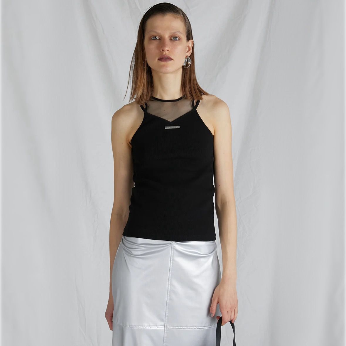 【残り一点】Front Logo Rib Tank Top