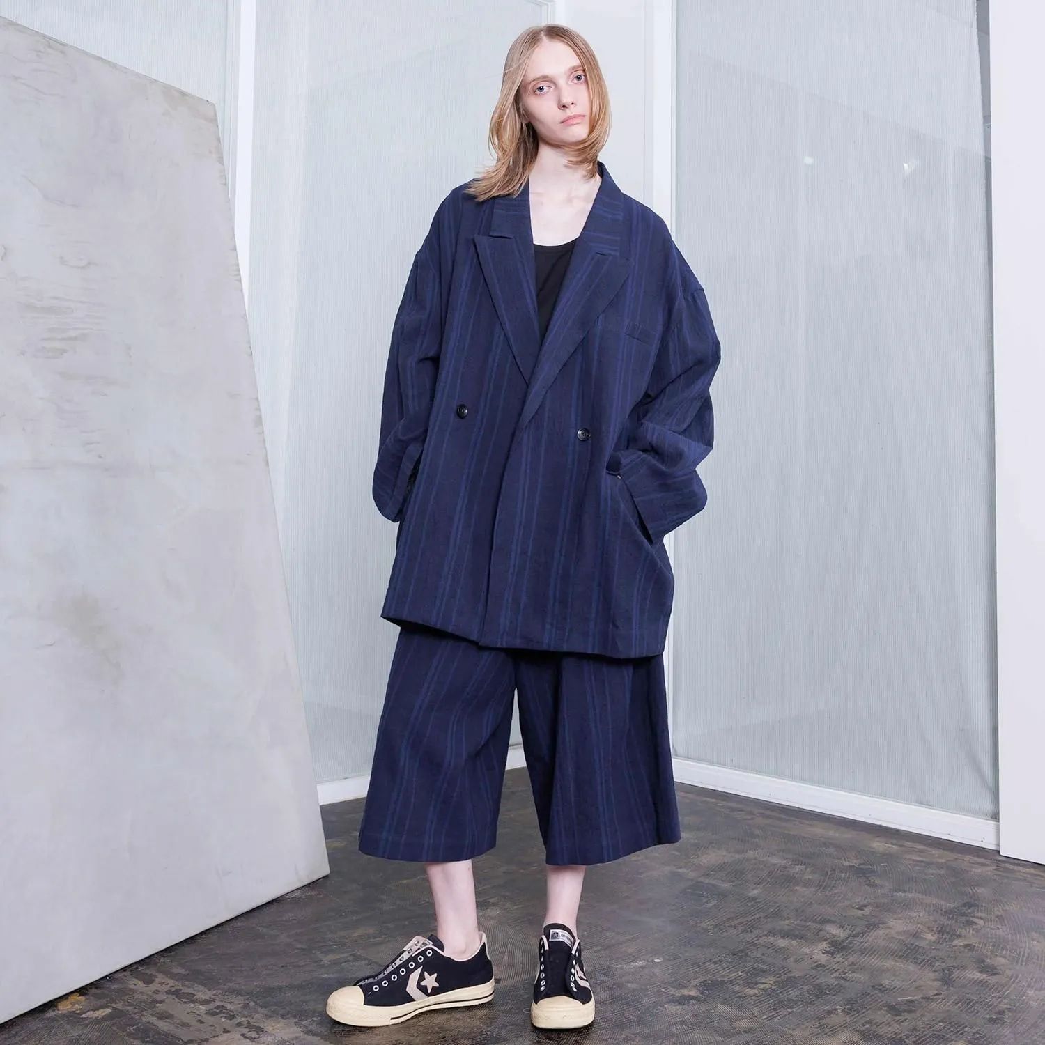 【残り一点】ダブルテーラードジャケット(LINEN/COTTON)