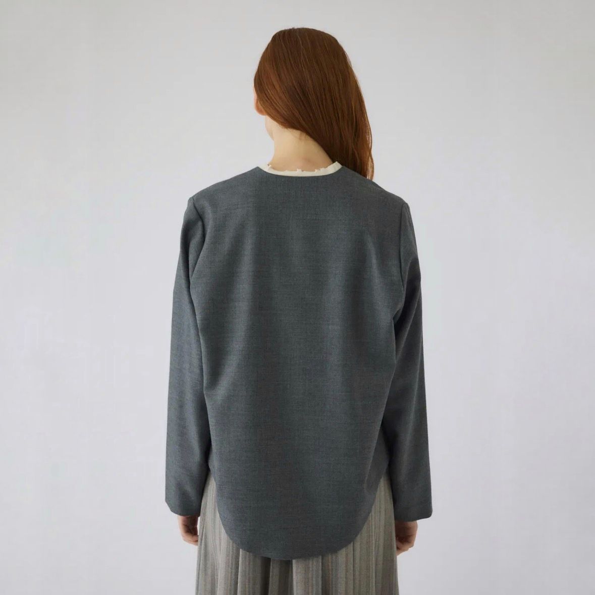 【残り一点】Wool Saxony U Curve Tops