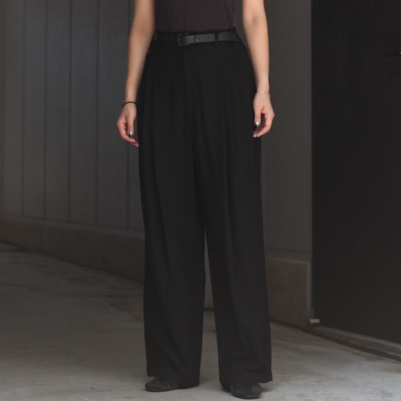 【残り一点】3 Tuck Wool Serge Trousers