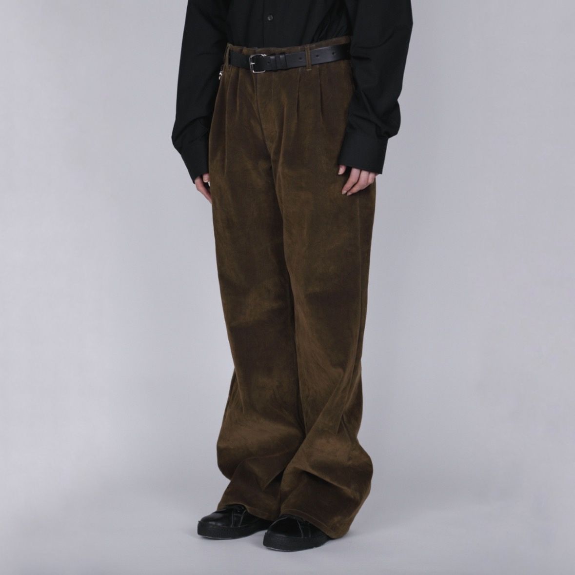 【残り一点】Flocked Denim Wide Tailored Pants