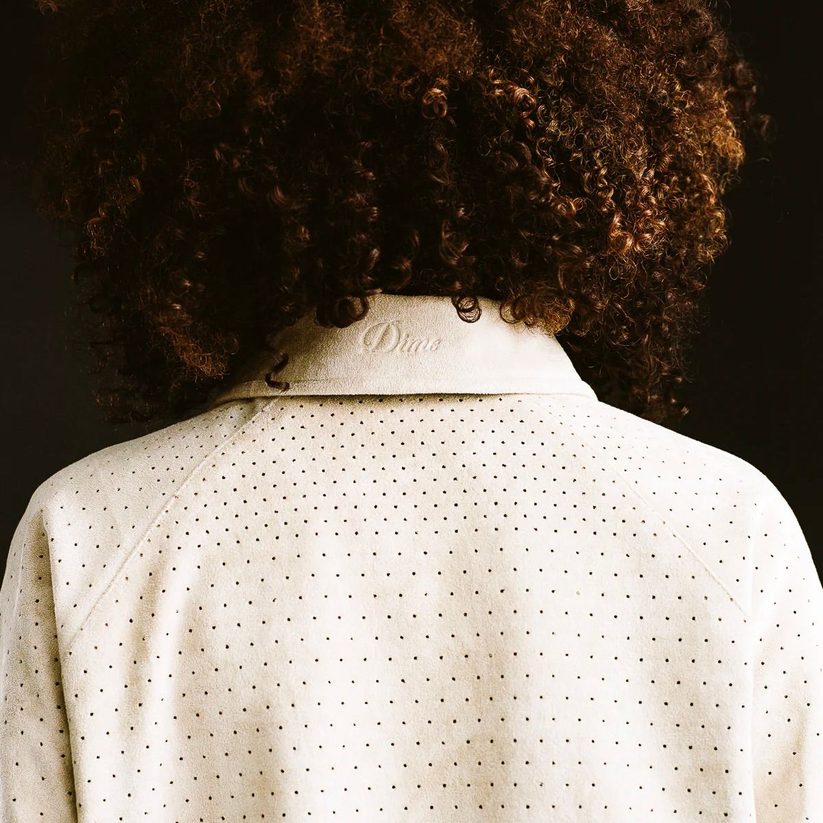 【残り一点】Perforated Faux Suede Jacket