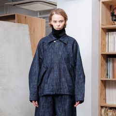 【残り一点】オーバーサイズウォッシュドデニムブルゾン