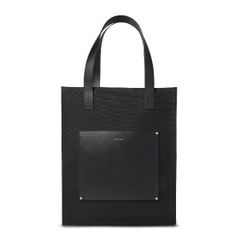 【残り一点】Leather Pocket Canvas Tote