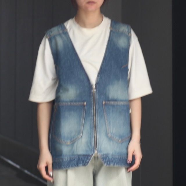 【残り一点】Aged Denim Vest