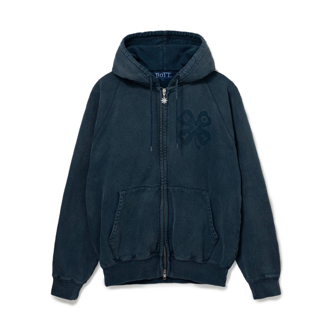 【残り一点】Washed Luckey Logo Zip Hoodie