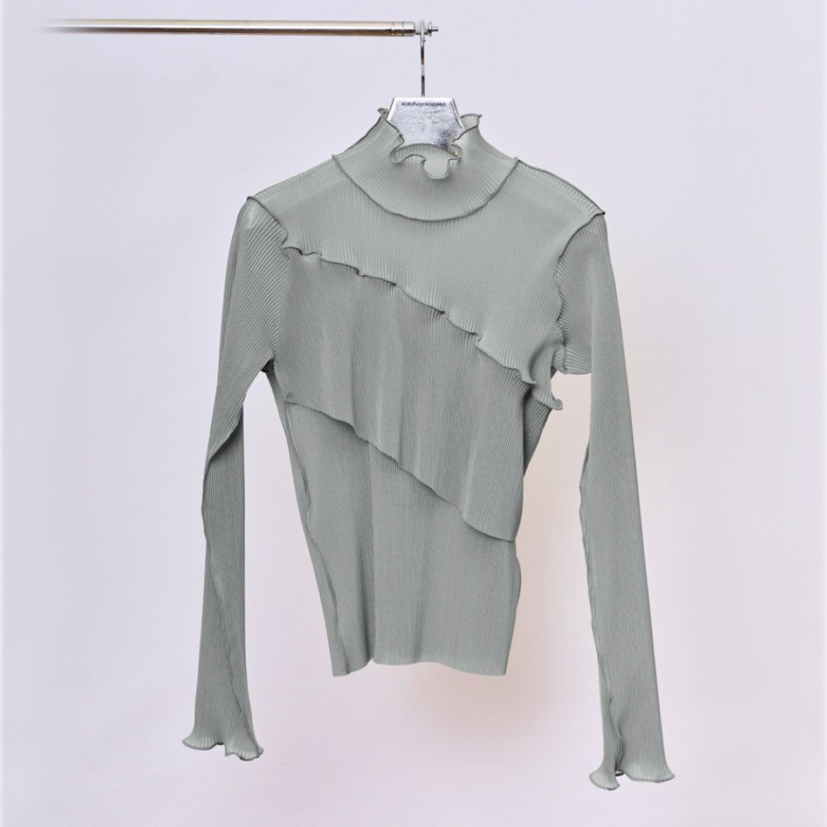 【残り一点】Sheer Long Sleeve High Neck Top