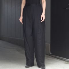 【残りわずか】Silk Cupro Twill Wide Easy Trousers