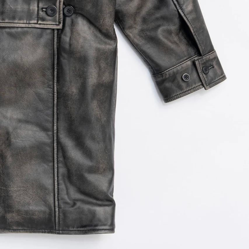 【残り一点】Padded Leather Car Coat