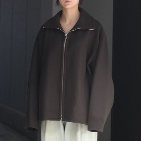 【残り一点】Melton Stand Collar Zip Blouson